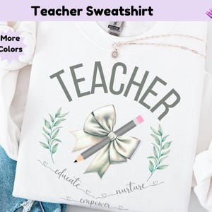 Teacher Sweatshirt For Teacher Appreciation Gift For Back To School Sweater Teacher Pullover Cute Teacher Gift Favourite Teacher