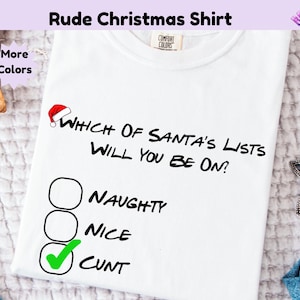 Cunt Shirt, Weihnachten Cunt Shirt, Offensive T-Shirt, Erwachsene Humor Shirt, lustiges unhöfliches T-Shirt, Weihnachtsgeschenk für ihn, Cunt Geschenk