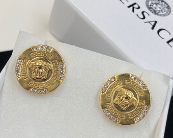 Pendientes Versace Medusa Gold