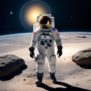 Austronaut In Exotic Planet
