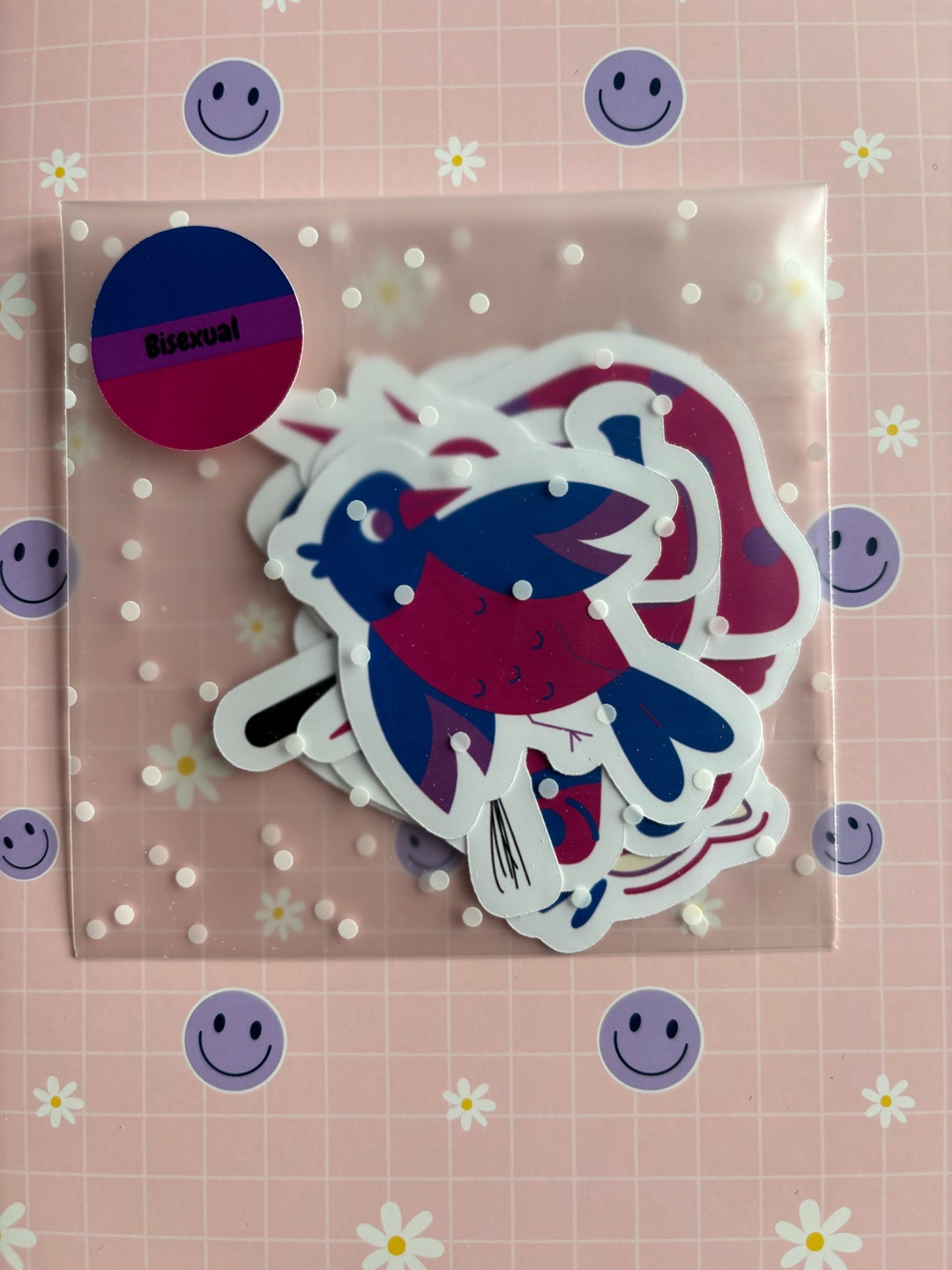 Bisexual Sticker Pack X9 Bisexual Flag Sticker Set Bisexual Ally ...