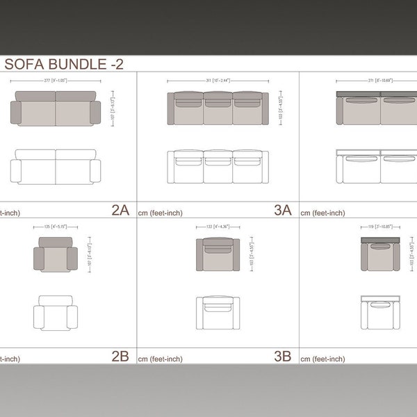 Sofa Set Bundle plan DWG/CAD, Top view sofa, Furniture plan, Architecture plan items, Architecture templates, Furniture block, Cad Block