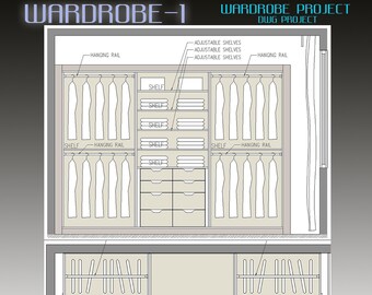 Wardrobe project DWG, Wardrobe 3d render, Wardrobe design, Wardrobe architectural drawing , Wardrobe CAD , Wardrobe files , Wardrobe drawing