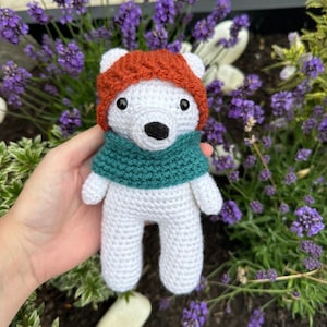 Baxter the Polar Bear (CROCHET PATTERN) [english pdf download amigurumi teddy bear toy polar bear hat scarf]
