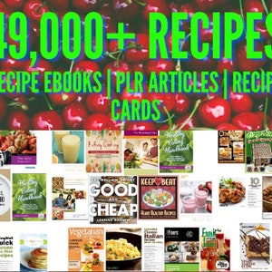 Special eBook Recipes (49000+) | PLR Articles Recipes | Digital Recipes| Healthy Recipes | Recipe Cards with Images | EBook PDF