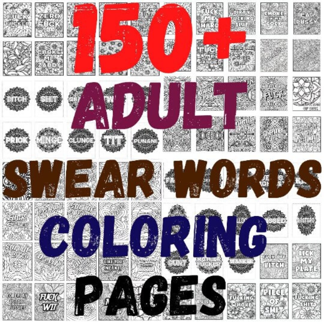 Funny Printable Coloring Pages for Adults Special 150 Coloring Pages