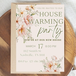 Hauseinweihung Einladung Einweihungsparty Einladung Digital Housewarming Party-Einladung Housewarming Invite Hauseinweihungseinladungen