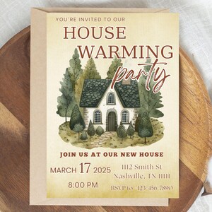 Hauseinweihung Einladung Einweihungsparty Einladung Digital Housewarming Party-Einladung Housewarming Invite Hauseinweihungseinladungen