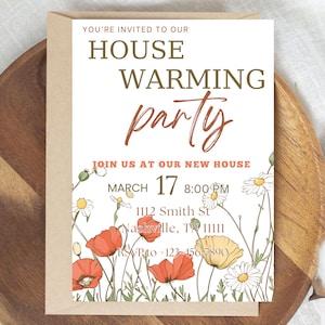 Hauseinweihung Einladung Einweihungsparty Einladung Digital Housewarming Party-Einladung Housewarming Invite Hauseinweihungseinladungen