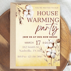 Hauseinweihung Einladung Einweihungsparty Einladung Digital Housewarming Party-Einladung Housewarming Invite Hauseinweihungseinladungen
