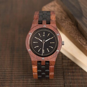 Mens Wood Watch, Wood Watch, Personalized Watch, Engraved Watch, Wooden Watch,Groomsmen Watch, Gift for Groomsmen, Gift for Dad, Man gifts