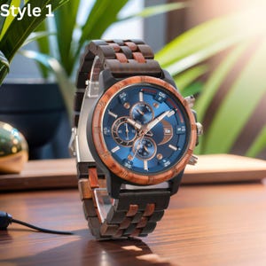 Engraved Watch, Wood Watch, Watch for Men, Groomsmen Watch, Unique Watch, Father&#39;s Day Gift, Custom Engraving, Gift for Him, Boyfriend Gift