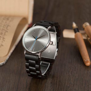 Wooden Watch, Engraved Watch, Mens Watch, Personalized Watch, Groomsmen Gift, Anniversary Gift, Boyfriend Gift, Birthday Gift, Gift for Dad