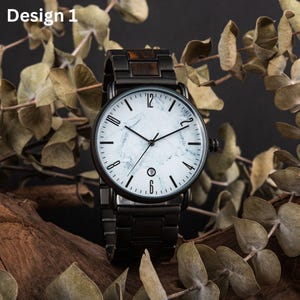 Mens Watch, Wooden Watch, Personalized Watch, Engraved Watch, Wooden Watch, Groomsmen Watch, Gift for Groomsmen, Gift for Dad, Man Gifts