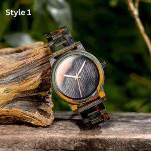 Wood Watch, Personalized Watch, Engraved Watch, Wooden Watch, Groomsmen Watch, Mens Watch, Fathers day Gift, Boyfriend Gift, Husband Gift