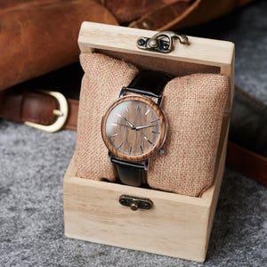 Engraved Mens Wood Watch, Wood Watch, Wooden Watches for Men, Birthday Gift,  Anniversary Gift for Boyfriend, Husband Gift, Gift for Groom