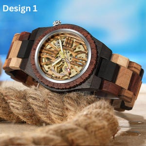 Wood Watch, Personalized Watch, Engraved Watch, Wooden Watch, Groomsmen Watch, Mens Watch, Boyfriend Gift for Men, Anniversary Gift for Him
