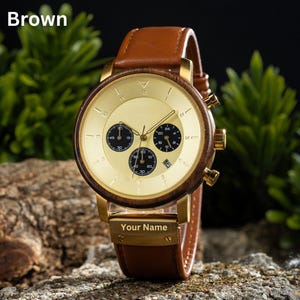 Personalized wooden watch,  Engraved Wooden Watch, Wood Watches for Men, Mens Handmade Watch, Custom watch, Gift for Him, Anniversary Gift