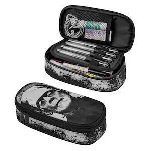 Astuccio universale Frankenstein a 3 strati/semplice. Organizer per trucchi, borsa gotica, scatola regalo, stile horror gotico punk.