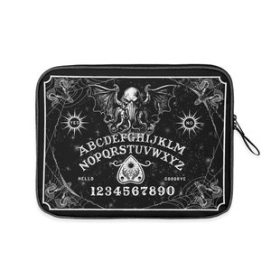Ouija Tablet Sleeve Compatible with Laptop Bag 13 inch 14 inch, goth bag, gift box, horror gothic punk.