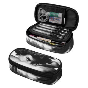 3-Layer/Simple Pencil Case Fallen Angel (Alexandre Cabanel). Makeup organizer, goth bag, gift box, horror gothic punk.