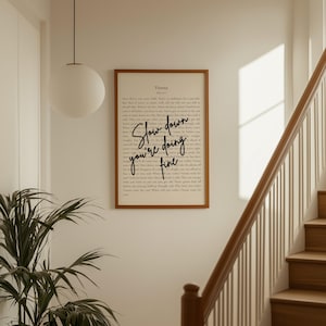 Slow Down You’re Doing Fine Billy Joel Lyric Print, Vienna Song Poster, Motivational Quote Wall Art, Music Typography Decor Digital Download