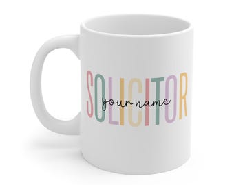 Taza de abogado personalizada: regalo personalizado con nombre de abogado