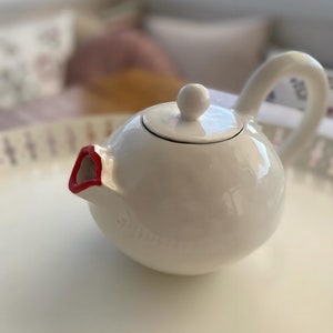 Handmade ceramic tea pot lips zdjęcie 3