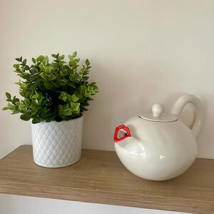 Handmade ceramic tea pot lips zdjęcie 5