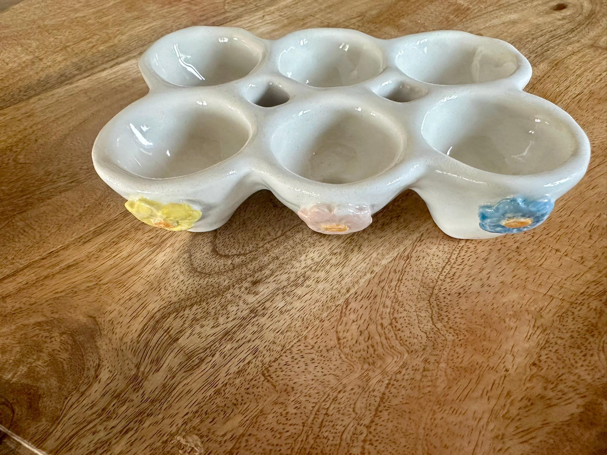 手作り・手描きの花の陶器製エッグホルダー – 卵6個入り - Etsy 日本