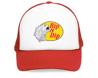 RIP N DIP | Meme Baseballmütze | Gen Z Baseballmütze | Lustige Meme Baseballmütze | Baseball Cap die steif | Unisex Baseballkappe