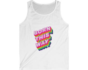 Auf diese Weise geboren Pride Tank Top | Lustiges Gen Z Meme Shirt