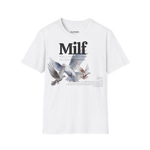 MILF Shirt | Man I (Don&#39;t) Love F**ing (Pigeons) | Meme T-shirt | Gen Z T-shirt | Funny Meme Shirt | Shirts that go hard | Unisex T-shirt