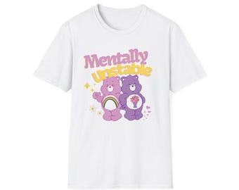 Psychisch Instabil | T-Shirt | Gen Z T-Shirt | Lustiges Meme Shirt | Shirts die hart gehen | Unisex T-Shirt