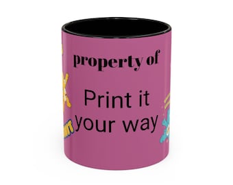 Funny Care Bear Mental Health Humour Coffee Mug Gift, Cute Bear Cup for Tea, Personalizable , Unique Mug for Office