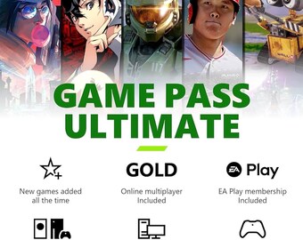 Xbox Game Pass Ultimate + Xbox Live Gold - 1 mese - Codice digitale - Stati Uniti istantanei!