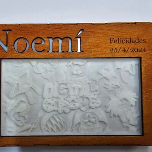 Personalisierte Kinder-Nachtlampe, Nachtlicht für Kinder, mit dem Lieblingsbild Ihrer Kinder oder Ihrem persönlichen Foto, 3D Litofania