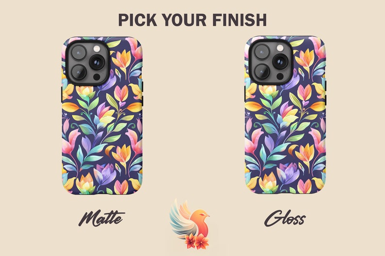 a phone case with a colorful flower pattern on it