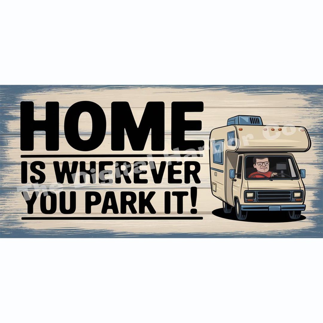 Privat Rv Rental Sign RV Sign Digital Download: Home is Wherever You Park It (PDF) - Etsy
