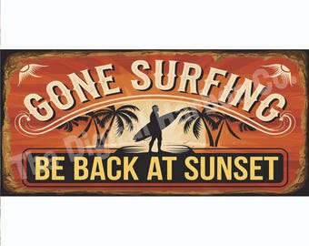 SUPERDANT Vintage Metalen Tekens Hangende Surfboard Posters