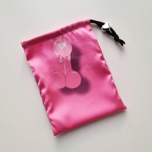 Satin Storage Bag Adult Toys Storage Your Text Engraving Drawstring Poush Sex Toy Storage Travel Bag Storage Organizer