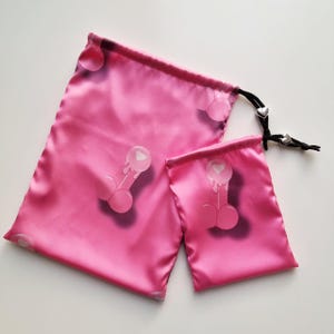 Satin Storage Bag Adult Toys Storage Your Text Engraving Drawstring Poush Sex Toy Storage Travel Bag Storage Organizer