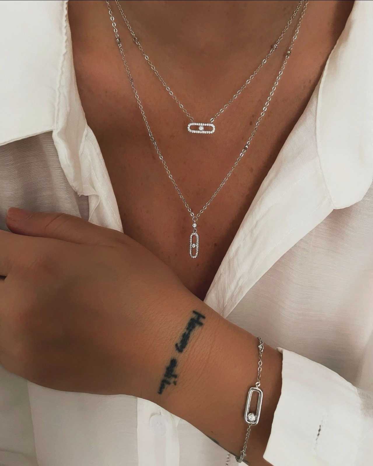 Handmade Messika Necklace, Bracelet Made of Stainless Steel,zircon Stone Bracelet,versatile Products,necklace for Women,valentine's Day Gift - Etsy Handmade Messika Necklace, Bracelet Made of Stainless Steel,zircon Stone Bracelet,versatile Products,necklace for Women,valentine's Day Gift - Etsy