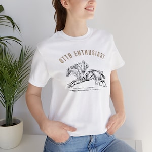OTTB Enthusiast Horsegirl Tshirt  Classic Vintage Jersey Tee Retro Horse Thoroughbred Race Horse Lover OTTB Tshirt