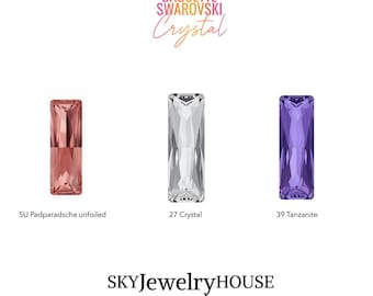Baguette Swarovski Crystal: Rectangle Cut Fancy Stone - 4547-15x5mm
