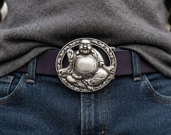 Silver Buddha Belt Buckle, Victorian Belt Buckle, Ornate Belt Hardware, Art Nouveau Belt, Antique Style, Decorative Statement Buckle GS02as