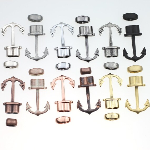 10 Ganci A Forma Di Ancora In Argento Anticato – Accessori Per Braccialetti Fai Da Te E Gioielli