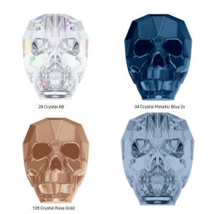 19mm, Skull Beads Swarovski Beads - Crystal Skull Beads, Faceted Skull Beads, Glass Skull Beads 5750