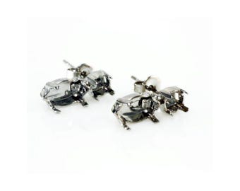 Silverpläterade örhängesinfattningar: 4 mm Swarovski Chatons, DIY-smycken - F7s-go