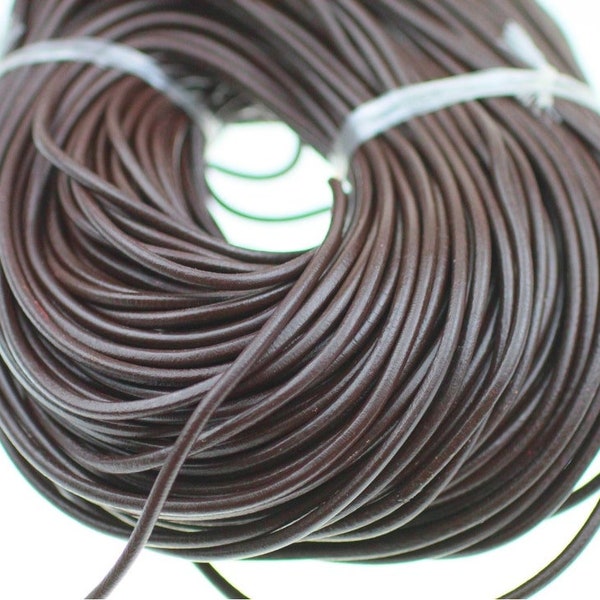 Leather Cord Creativa (6mm), 25 m Natural